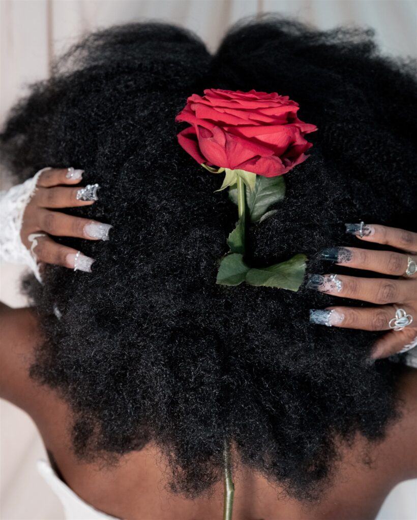 Bride in a studio setting. A Canvas background.
Editorial Wedding Photographer in Edinburgh.